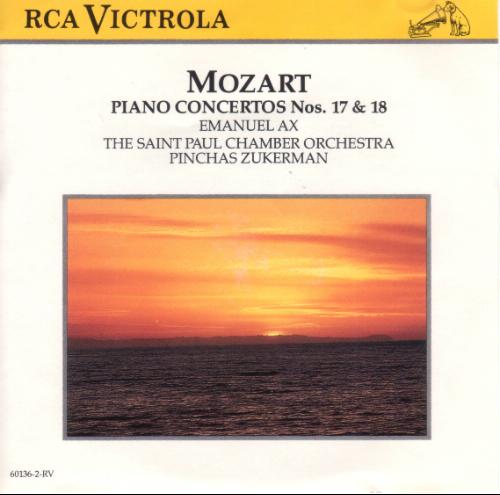Wolfgang Amadeus Mozart Pinchas Zukerman St. Paul/Piano Concerti No. 17 (K. 453) &  No. 18 (K. 456)